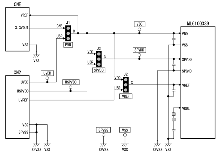 回路図 - ROHM Semiconductor RB-D610Q339TB64リファレンスボード